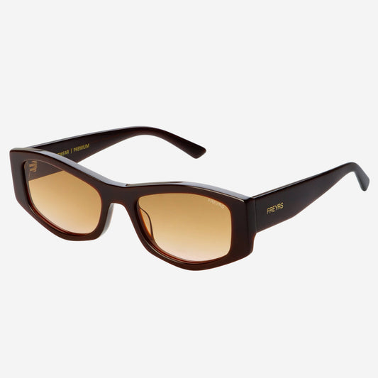Jade Acetate Cat Eye Sunglasses : Chocolate
