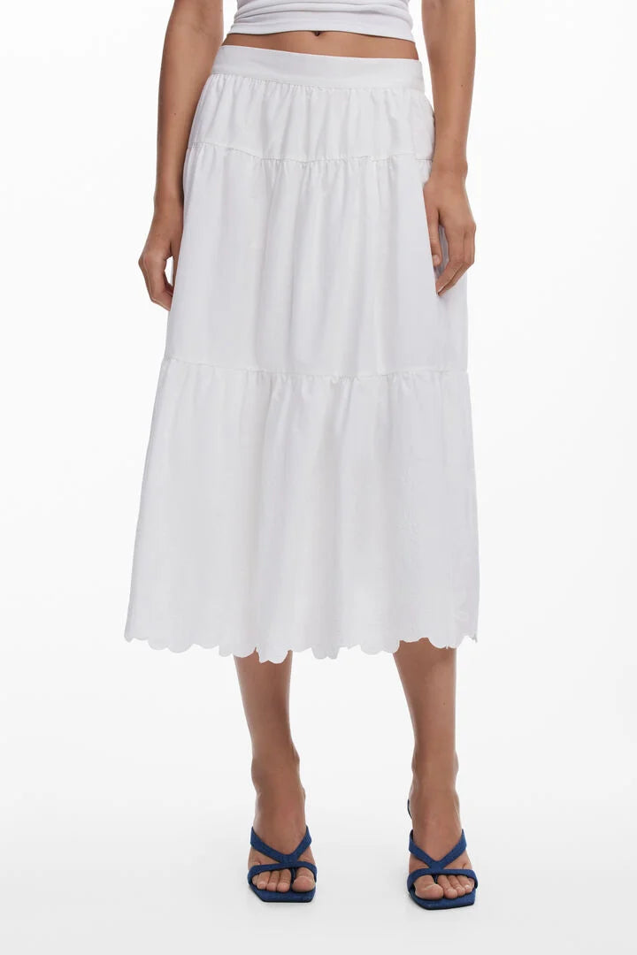 Long Embroidered Skirt