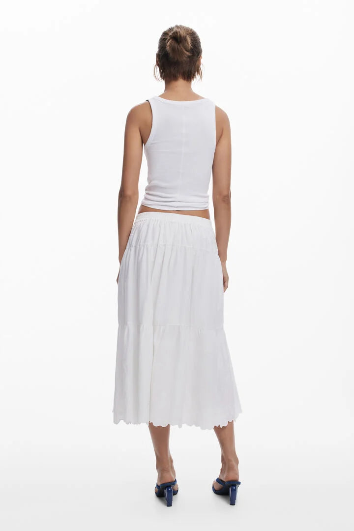 Long Embroidered Skirt