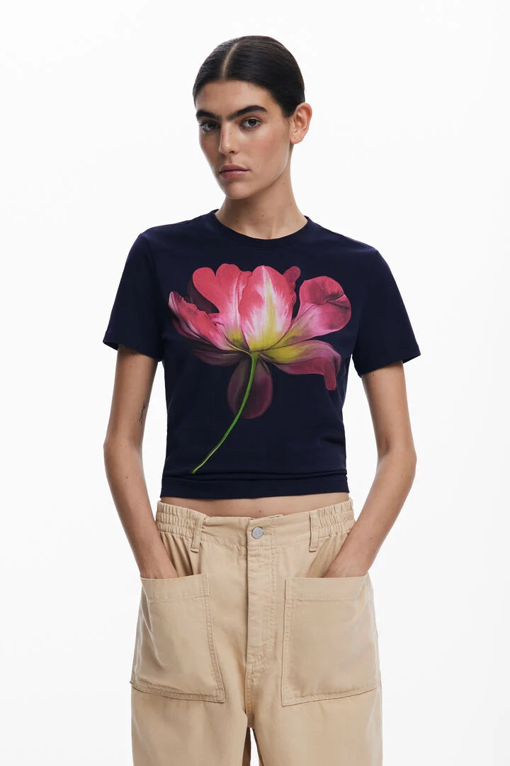 Large Flower T Shirt