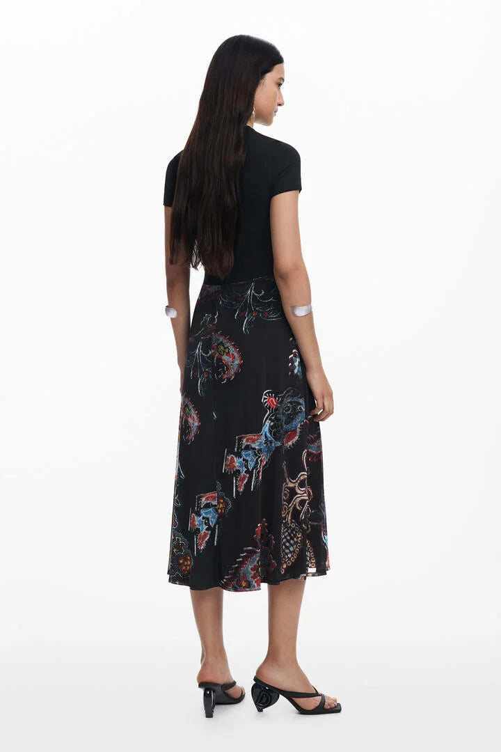 Christian Lacroix Mix Media Midi Dress