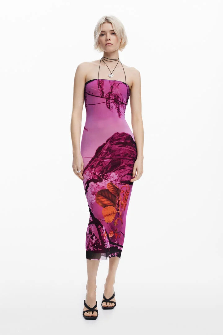 Christian Lacroix Mesh Midi Dress