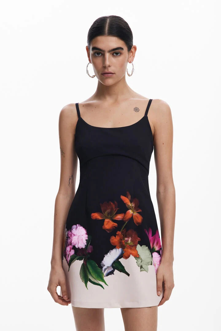 Printed Mini Dress