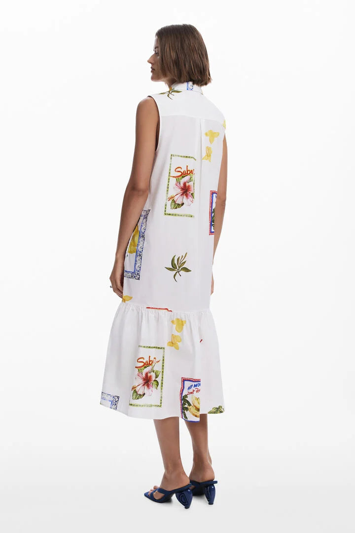 Postcard Shirt Dress