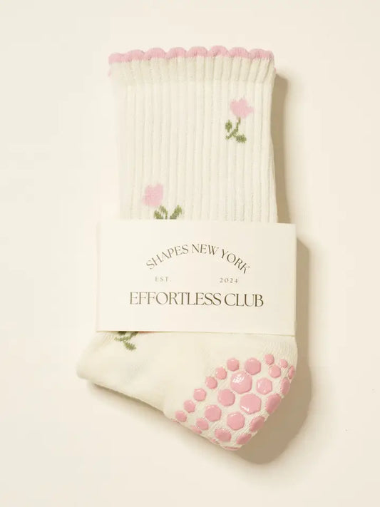 🌷 Tulip Petal Grip Sock, Pilates Socks