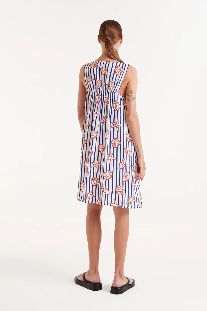 Nemo Striped Print Short Dress
