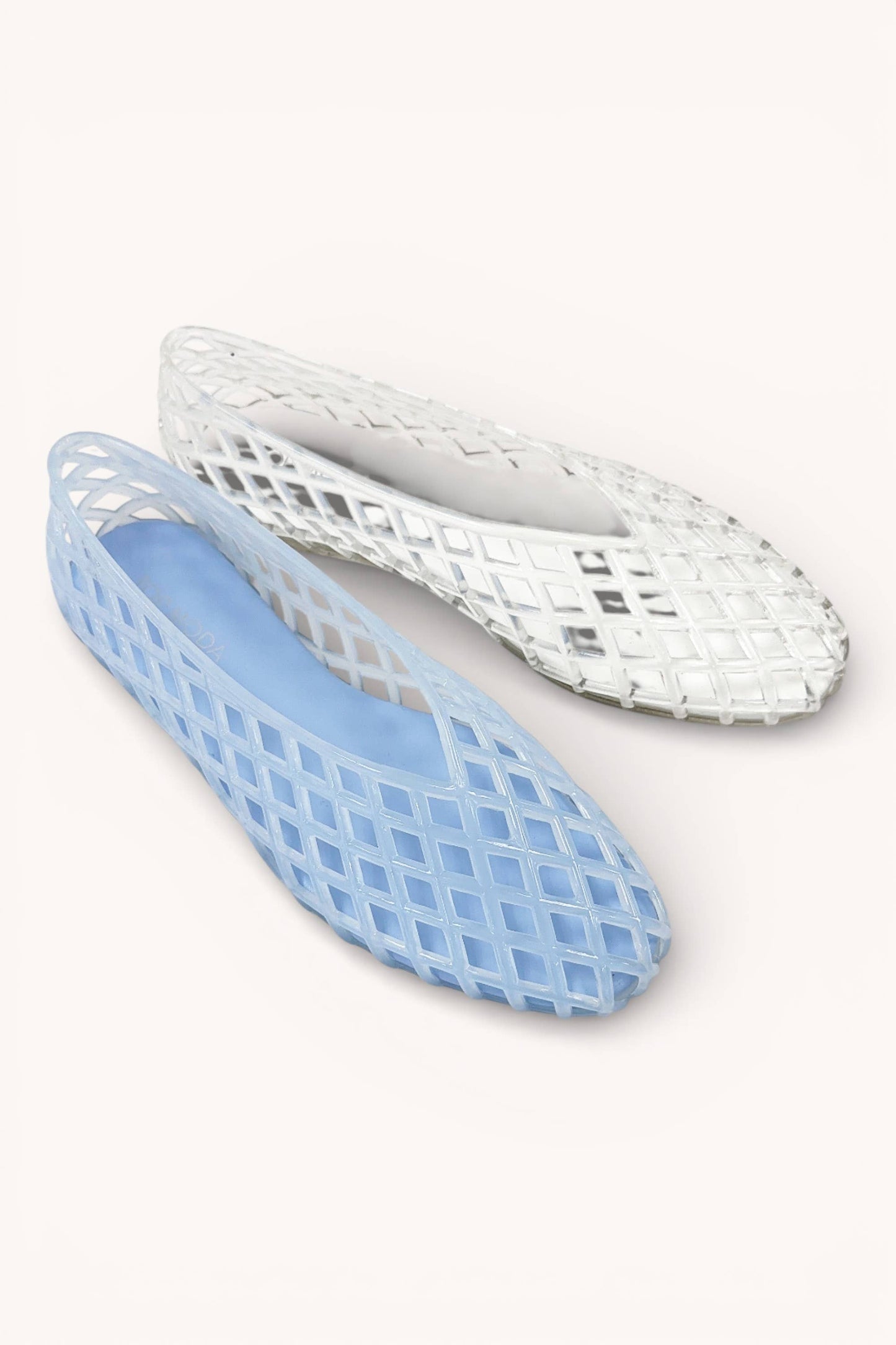JELLY SLIP ON FLATS CLEAR