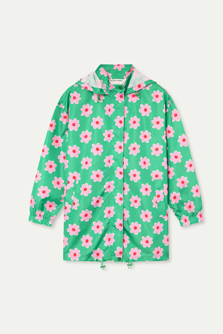 Jacket with Pink Flowers print