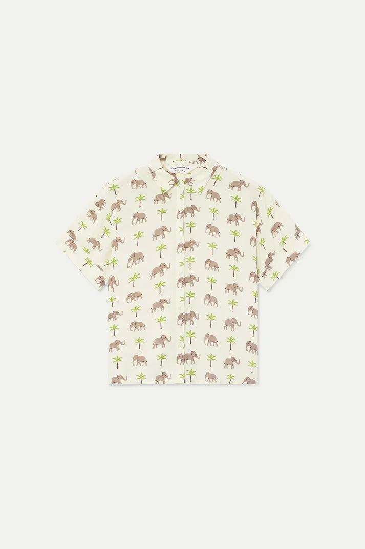 Elephant print LENZING™ ECOVERO™ shirt