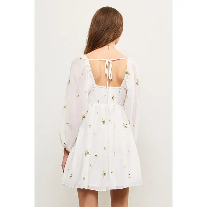 Flower Embroidery Dress