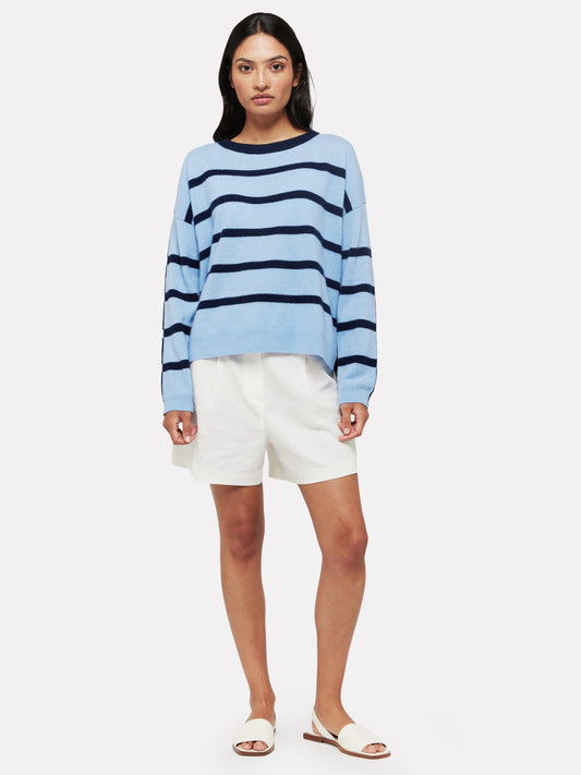 Two Tone Boxy Stripe Sweater