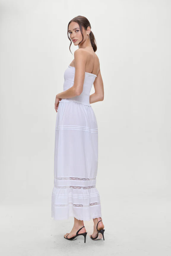 Empress Strapless Smocked Maxi Dress