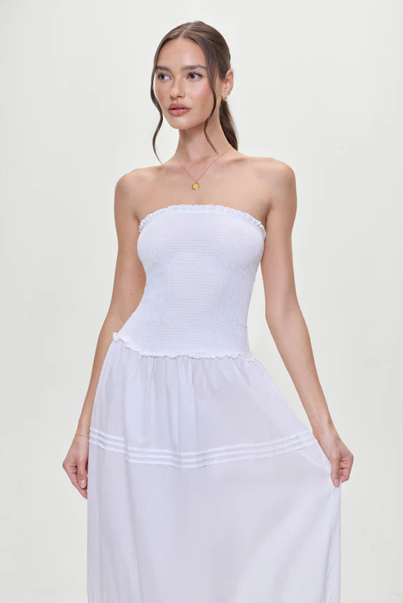 Empress Strapless Smocked Maxi Dress