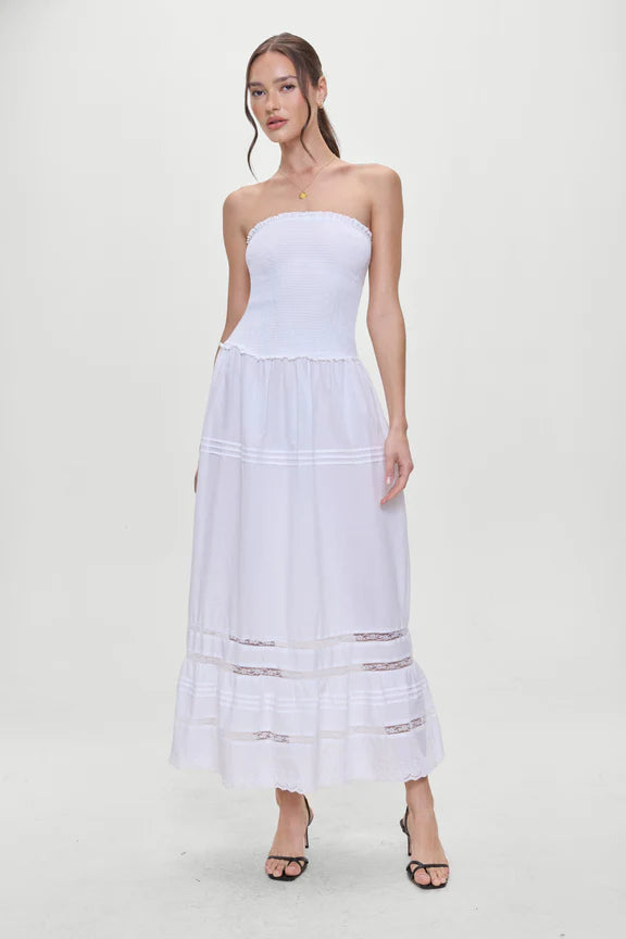 Empress Strapless Smocked Maxi Dress