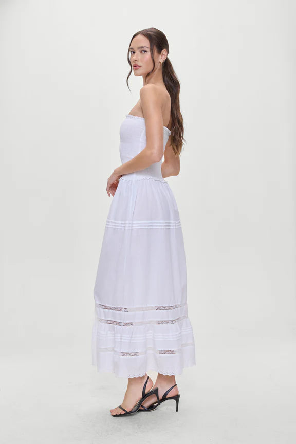 Empress Strapless Smocked Maxi Dress