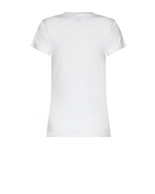 T-shirt with iconic motif and graphic decoration