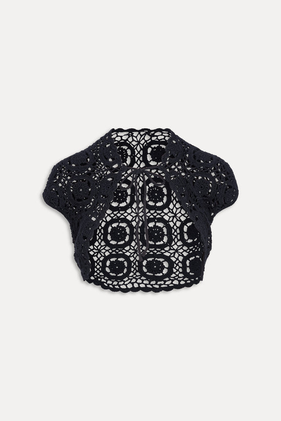 x Devon Lee Carlson Pinky Promise Crochet Bolero & Shorts
