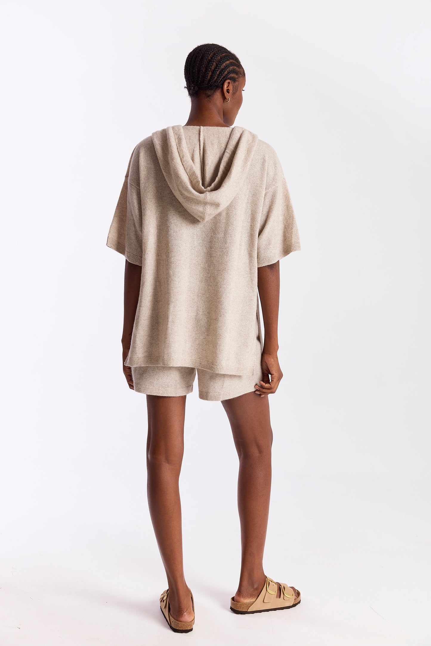 Solid Aura Hooded Top
