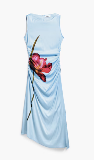 Orchid Asymmetrical Midi Dress