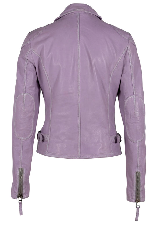 Sofia Leather Jacket, Digital Lavender