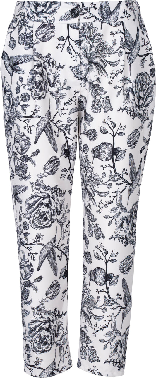 Bird Print Weekend Pant