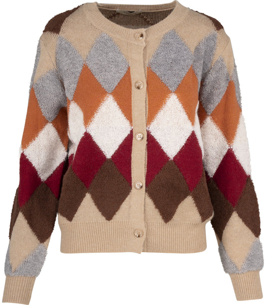 Acoustic Argyle Cardi