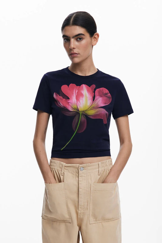 Large Flower T Shirt