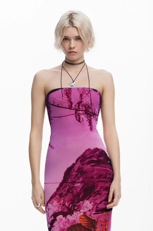 Christian Lacroix Mesh Midi Dress