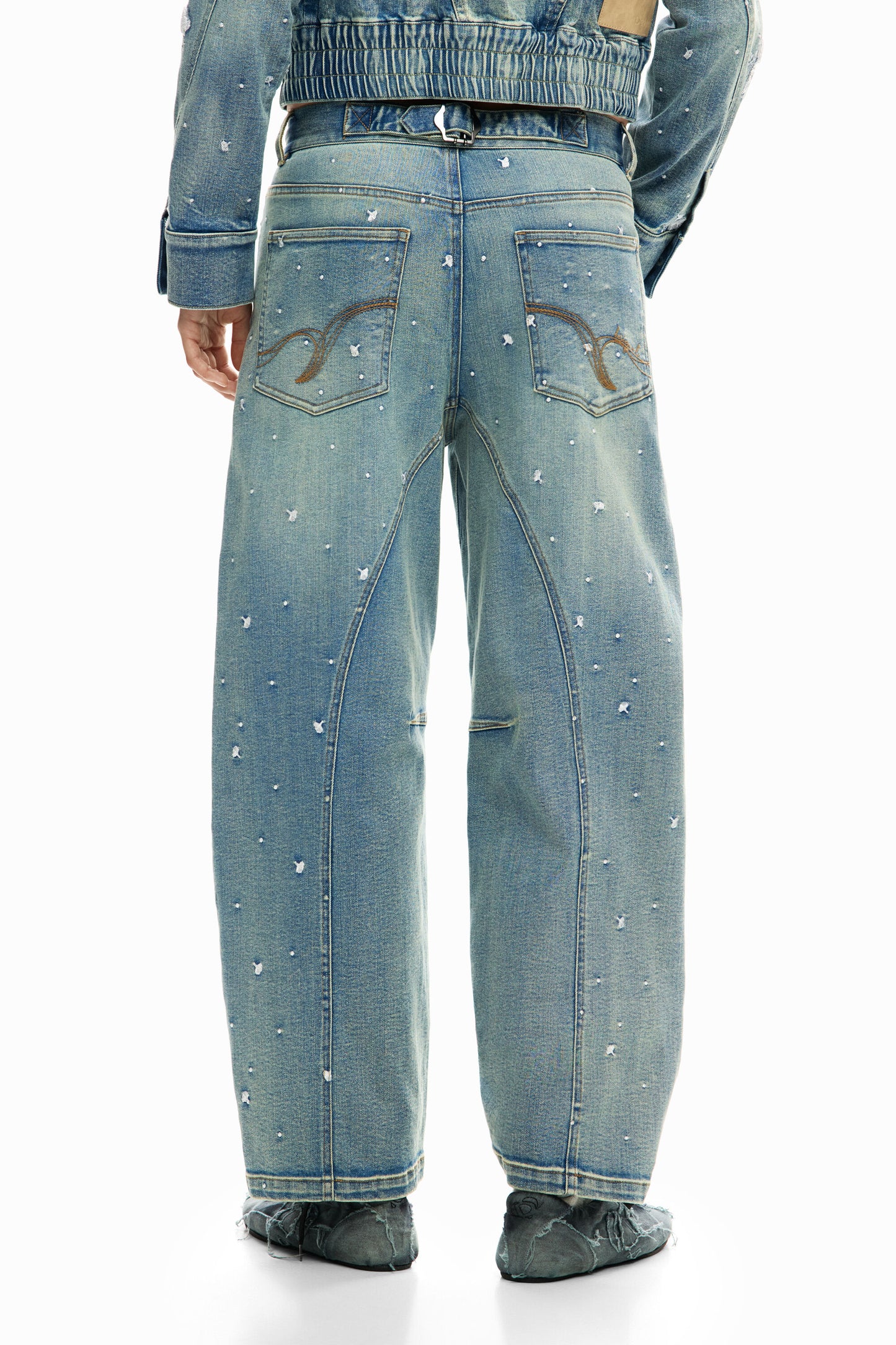 Embroidered jeans