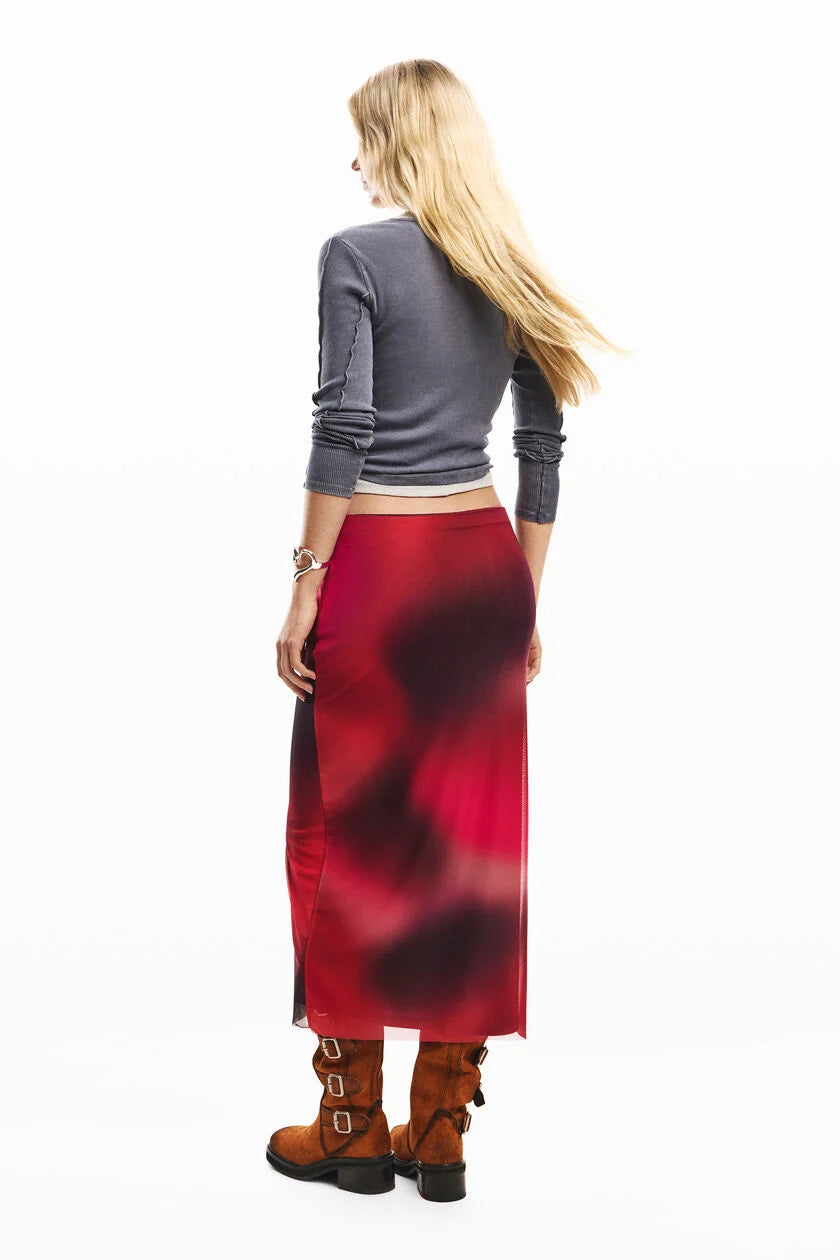 Midi tulle skirt