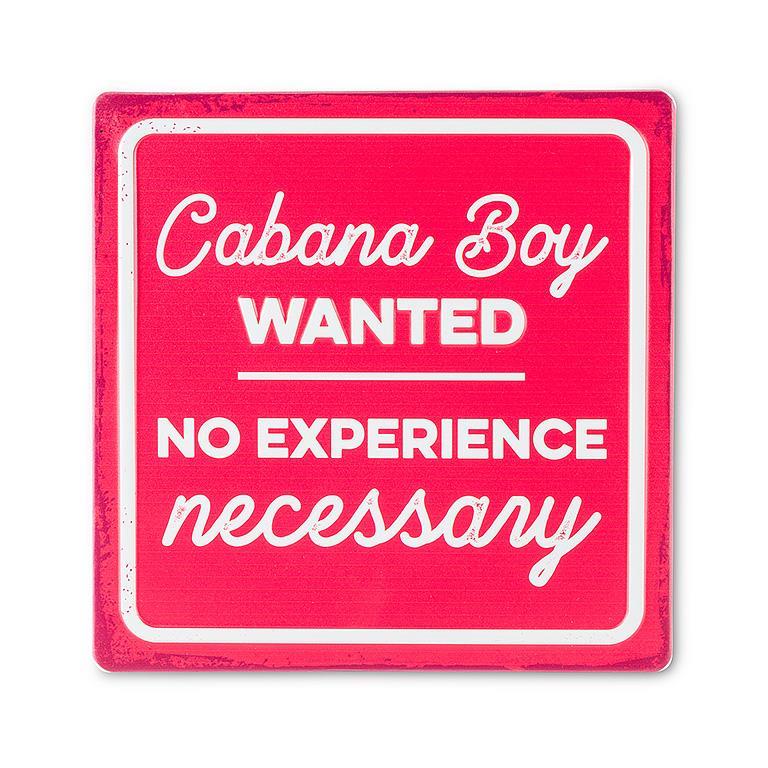 Cabana Boy Wanted Sign