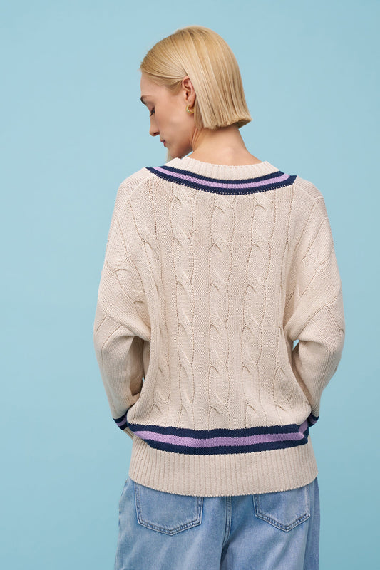 Victora V Knit Sweater