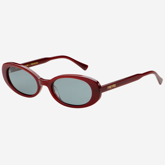 Mimi Acetate Oval Sunglasses   : Burgundy