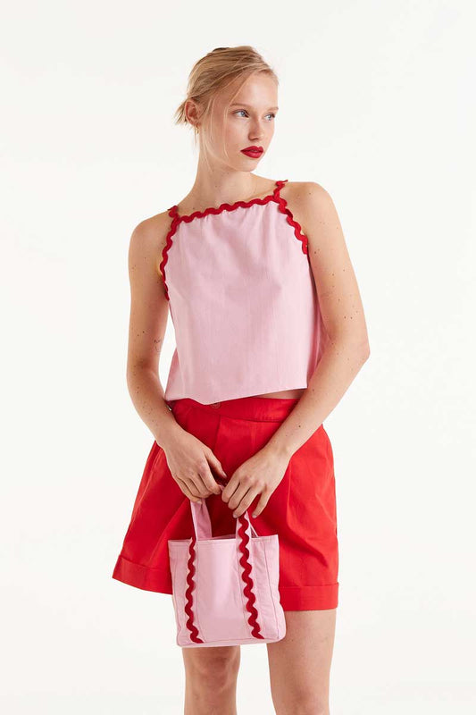 Pink Picunela Strappy Top