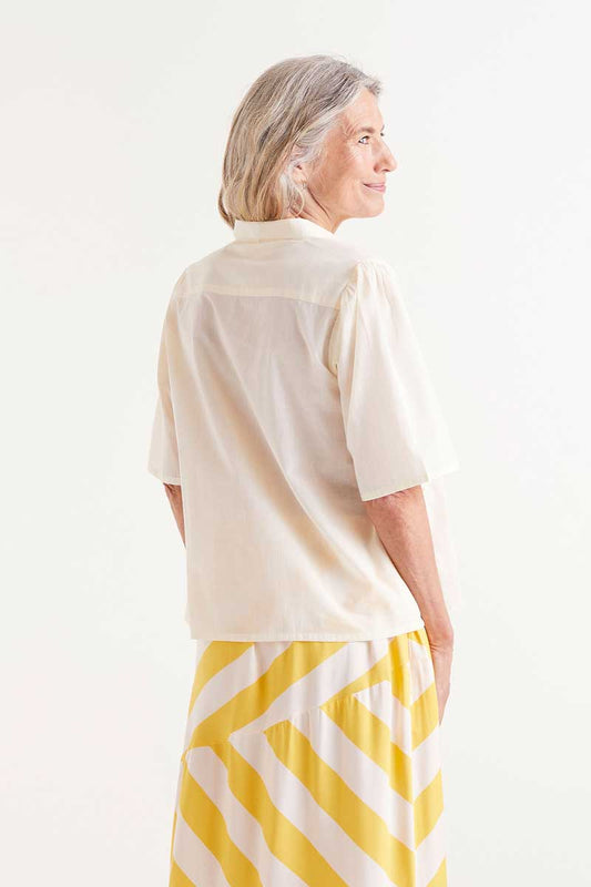 Daisy Print Short Sleeve Shirt