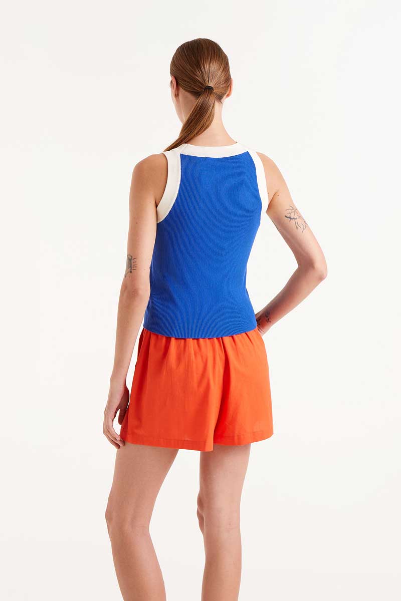 Blue Two Tone Tank