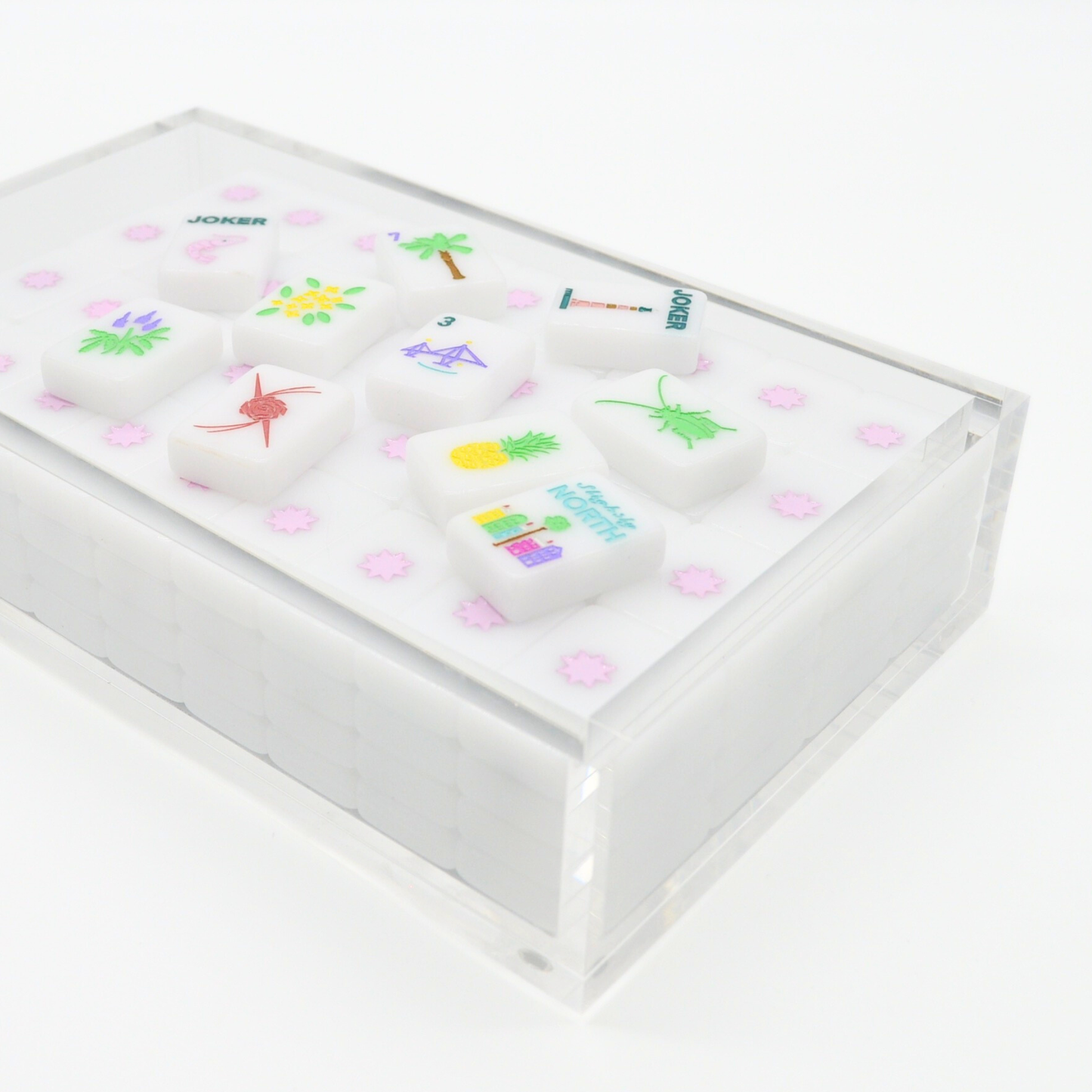 Clear Acrylic Mahjong Set Display Box