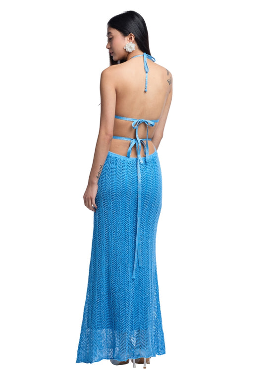 Ariel Blue Silver Dress