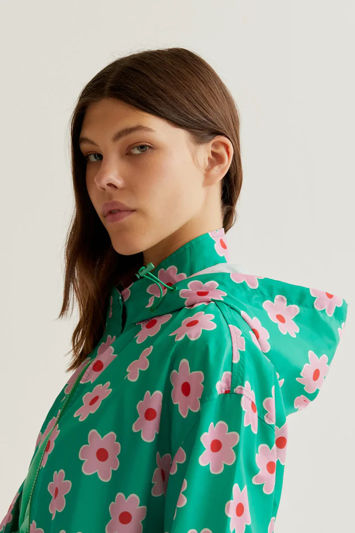 Jacket with Pink Flowers print
