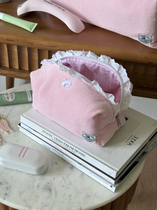 Bubblegum Terry Makeup Pouch