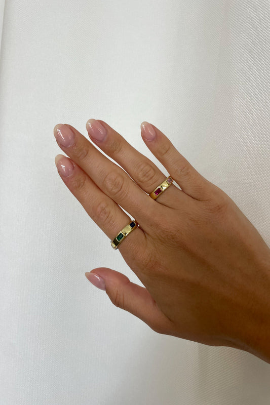 Multicolour Stone Ring
