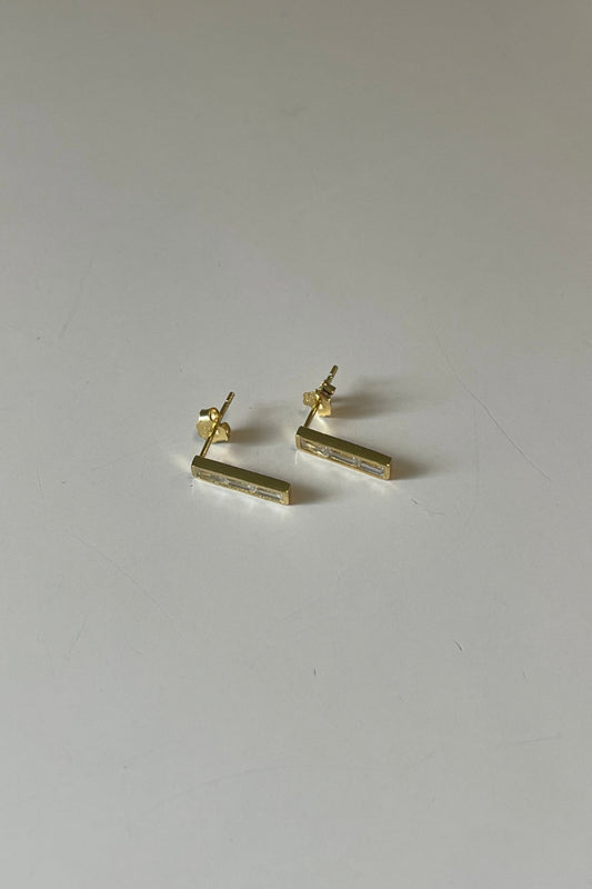 Diamond Bar Earring