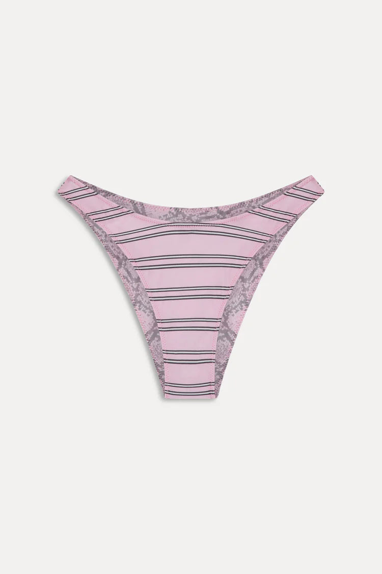 Ari Reversible Satin Bikini Top & Dove Reversible Satin Bikini Bottom
