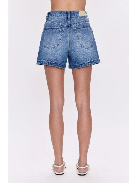 Saige High Rise A-line Short in Safari