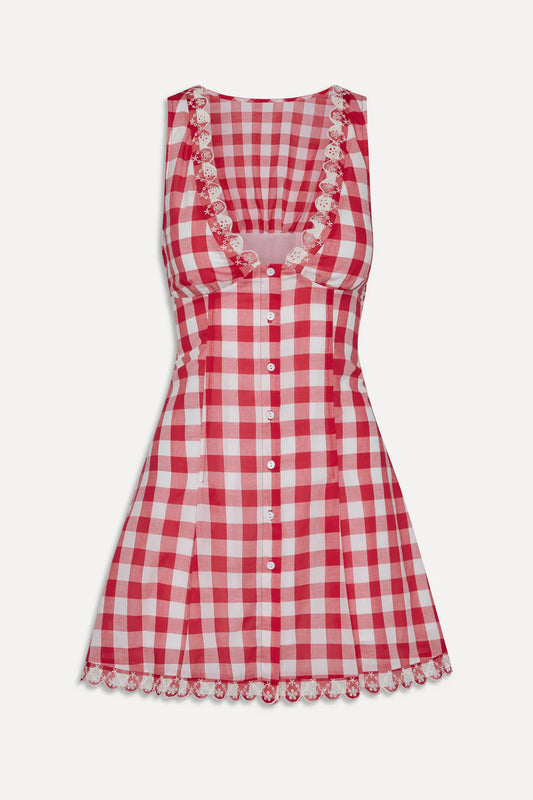 x BELLA HADID Farm Gingham Mini Dress