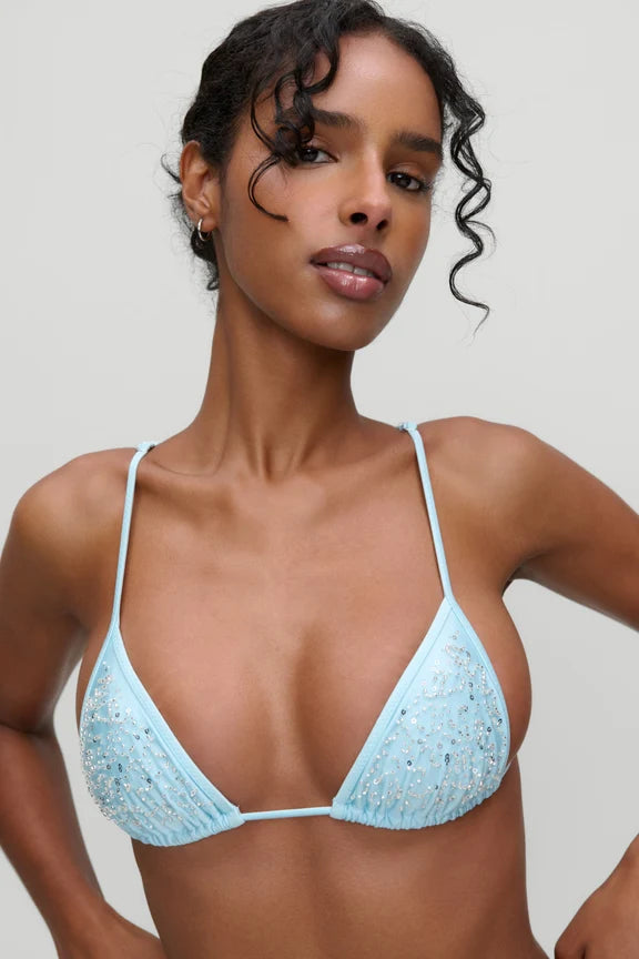 x Devon Lee Carlson Elena Sequin Bikini Top & Luna Sequin Bikini Bottom