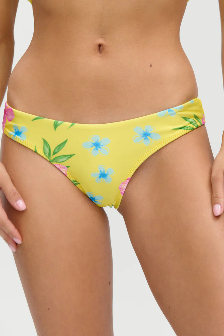 Nick Beaded Satin Top & Katarina Satin Bottom Hibiscus Lemonade