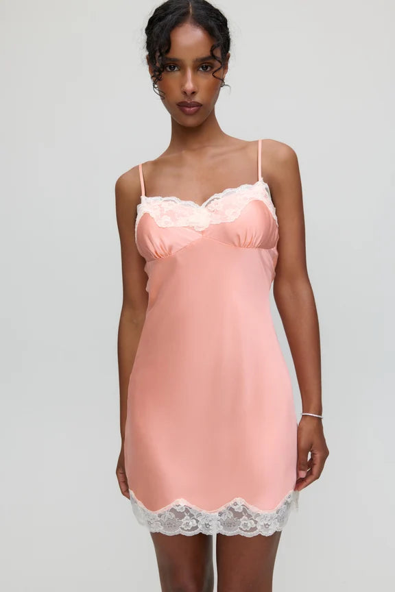 x Devon Lee Carlson Liz Silk Slip Dress