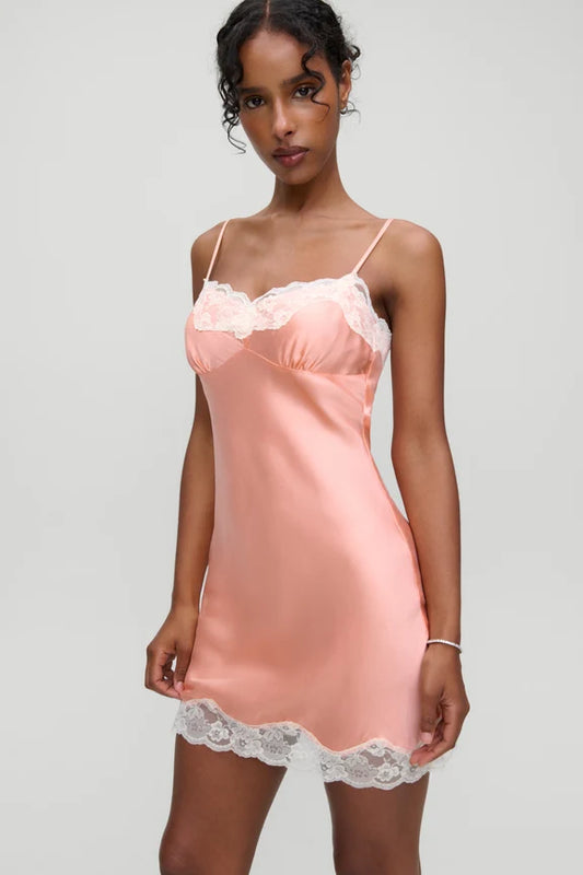 x Devon Lee Carlson Liz Silk Slip Dress