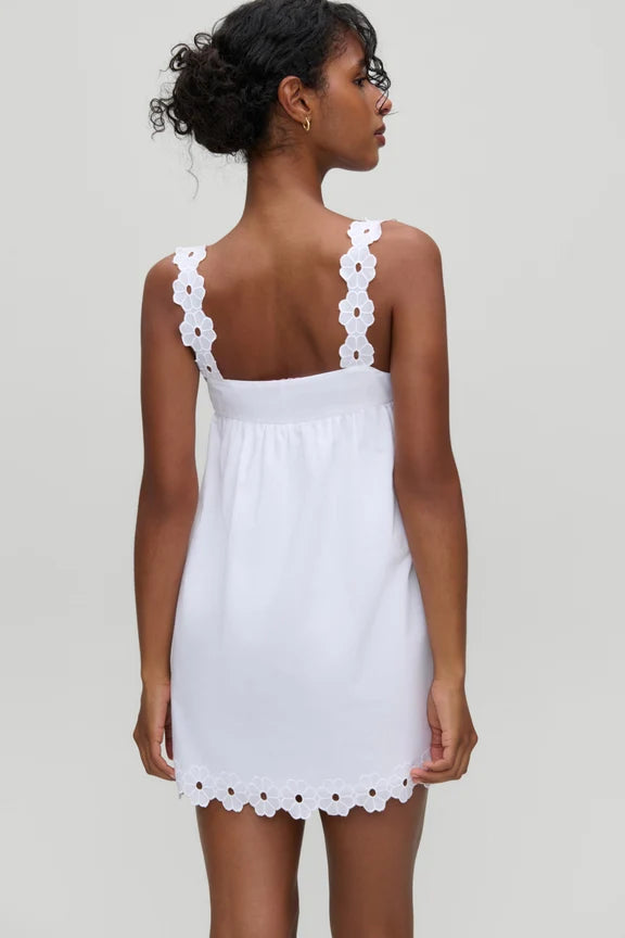 x Devon Lee Carlson Sky Cotton Babydoll Dress